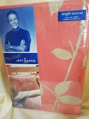 £13 • Buy Jeff Banks Single Duvet Cover Set