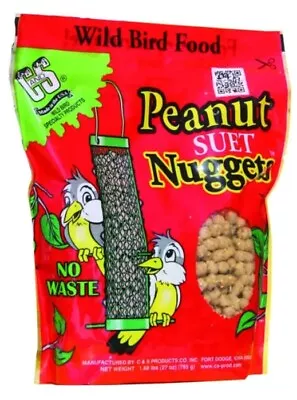 C&S 06105  27 Oz Peanut Suet Nuggets Wild Bird Food • $21.89