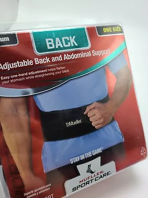 Mueller Adjustable Back And Abdominal Support Black One Size Original • $14.96