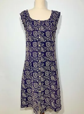 Rockmans Summer Dress Size 8 Sleeveless - Gorgeous Stitching Detail Round Neck • $17.99