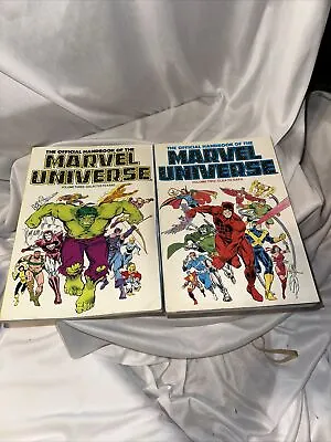 The Official Handbook Of The Marvel Universe Vol 2-3 TP (Marvel 1986) - Vintage • $24.99