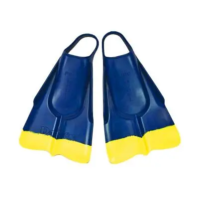 DaFins - Blue / Yellow - Bodysurfing Swim Fins • $77.61