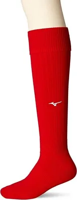 MIZUNO Soccer Wear Stockings P2MX8061 25-27cm Unisex Long Socks Chinese Red • $76.43