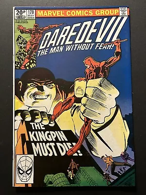Marvel Comics Daredevil #170 1981 By Frank Miller First Kingpin In Title NM- • £35