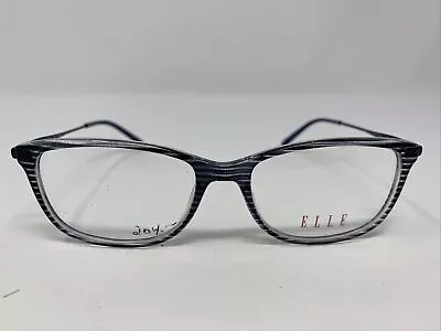 Elle Eyeglasses Frame El13455 Bl 51-16-135 Black Full Rim Lo50 • $56.25