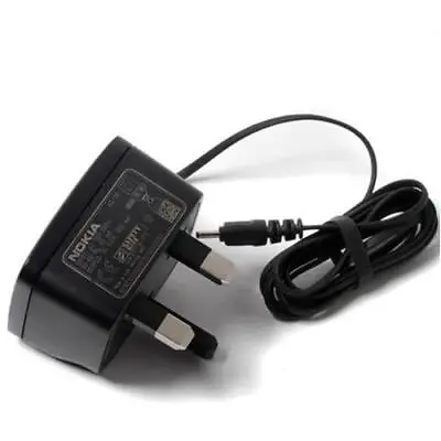 Genuine AC-3x Thin Pin (2mm) Mains Charger With UK 3-Pin Plug For Nokia Phones • £9.99