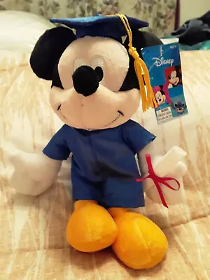 Disney Mickey Mouse Undated Graduation Plush NWT DW543 • $6