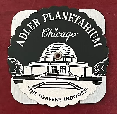 Vintage 1982 Adler Planetarium Chicago Metal Perpetual Pocket CALENDAR Souvenir • $24.99