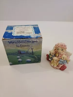 Enesco Mary Had A Little Lamb  Count Your Blessings  159689 Figurine 1995 • $11.99