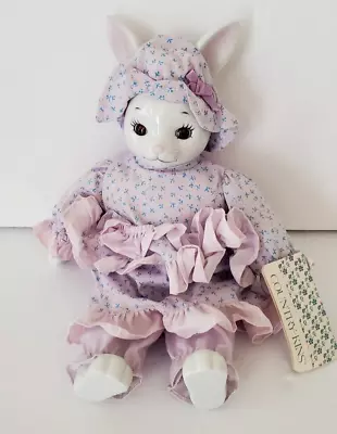 Easter Rabbit Country Kins Porcelain Easter Bunny Doll Belinda • $4.99