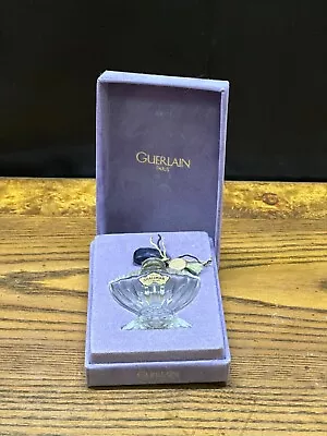 Vintage Shalimar Guerlain Paris Perfume Parfum Bottle Empty In Purple Case • $18