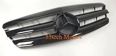 Mercedes W221 S350 S550 Grille Grill 3 Fins Black 2007 2008 2009 S63 S65 All SBK • $151.99