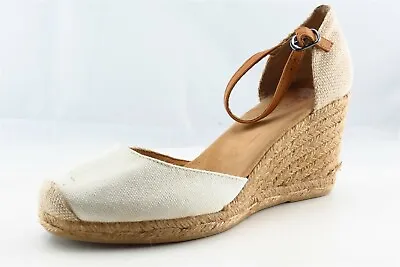 $19.99 • Buy White Mountain Size 8.5 M Beige Ankle Strap Fabric Women Sandal Shoes