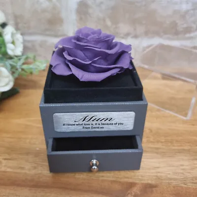 Mum Lavender Rose Jewellery Gift Box |Mothers Day Gifts Nana Grandma • $60