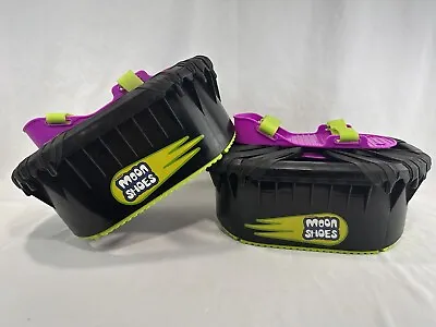 Vintage Moon Shoes Anti-Gravity Trampoline Boots Big Time Toys Purple Black EUC • $9.99