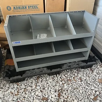 Gray Adrian Steel 18 Welded 3-Shelf Storage Shelve Rack Van Pick Up Equip • $265.50