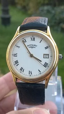 Rotary Mens Gold Plate Quartz Watch 4905 • £2.20