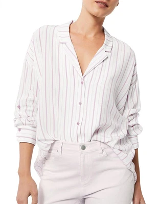 $15 • Buy Witchery Stripe Silk Shirt Size 12