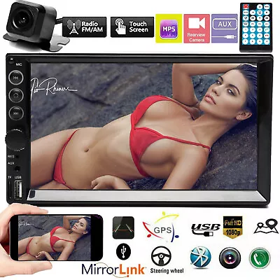 2DIN Car Stereo Fit Toyota Camry 4Runner Bluetooth Radio MirrorLink For GPS +CAM • $50.40