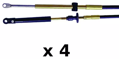 4 Pack 17 Ft Xtreme Control Cables Fits Johnson Evinrude OMC BRP E-TecFicht • $273.55