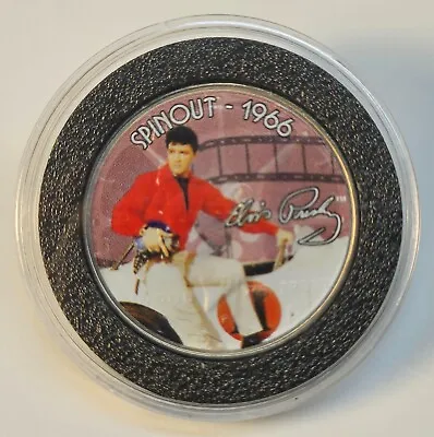 Elvis Presley Movies Colorized Half Dollar Coin In Capsule - Spinout 1966 • $12