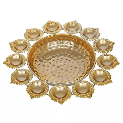 Handcrafted Urli Bowl For Floating Flowers And Tea Light Candles For Home/Office • $92.27