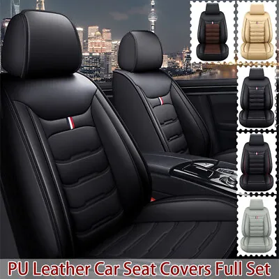 For Volvo Car Seat Cover Full Set 5-Seats Leather Front+Rear Protectors Cushion • $84.90