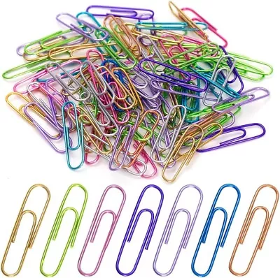 Jumbo Paper Clips150pcs 2 Inch Large Paper Clip Assorted Colored PaperClips F... • $8.70