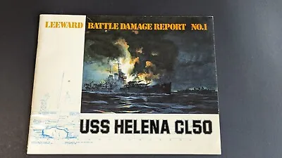 Vintage Leeward Battle Damage Report #1 Uss Helena Cl50  1979 Wwii *g-cond* • $49.95