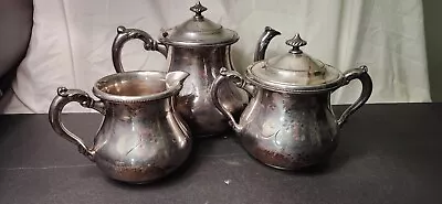 ANTIQUE RARE BRISTOL PLATE CO.QUADRUPLE PLATE Tea Service Set • $80