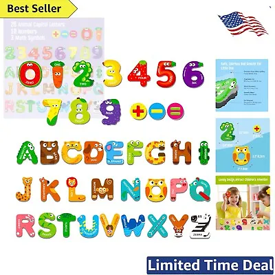 Educational Magnetic Uppercase Letters & Numbers Set - 39 Pieces For Kids 3-5... • $23.99