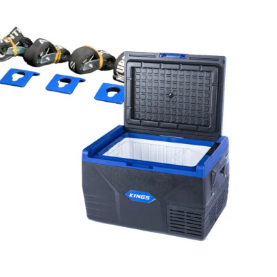 $356.96 • Buy Adventure Kings 50L Fridge / Freezer + Portable Fridge Tie-Down Kit (4-Pack) 4WD