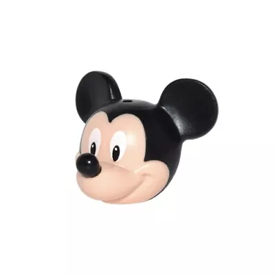 LEGO - Minifig Head Modified Mouse Black Ears & Nose W/ White Eyes (Mickey) • $29.95