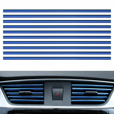 £4.29 • Buy 10 Pcs Car Air Conditioner Outlet Vent Grille Decor U Shape Molding Trim Strip 