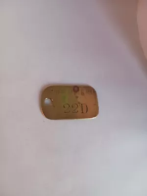 Colliery Pit Check / Tally Marked P. O. W. COLL LTD 22D • £5