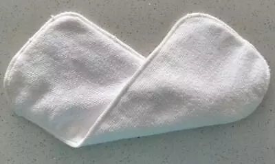 White Microfibre Inserts / Liners For Cloth Nappies - 3 Layers Large 35 X 13.5cm • $3.99