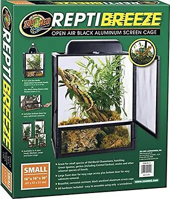 Zoo Med ReptiBreeze Open Air Screen Cage Small 16 X 16 X 20-Inches • $77.30