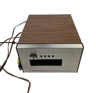 Magnavox 8-Track Player 439L .2 Amps Made In Japan Walnut Grained Vinyl • $50