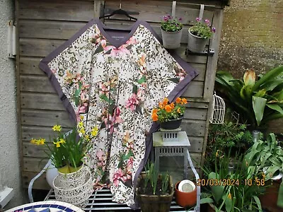 Carole Hochman Nightgown Kaftan Kimono Pullover Loungewear Tie UK 18 -24  XL 1XL • £4.99