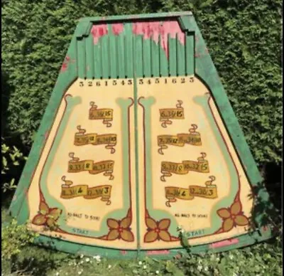 Huge Vintage Fairground Roll A Ball Game Set Of TWO Boards • £129.99