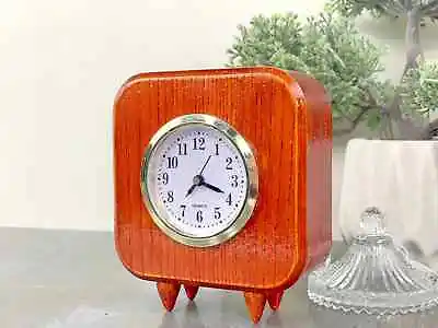 Wood Desk Mantel & Shelf Clocks Unique Gift For Friends And Family Vintage Clock • $81