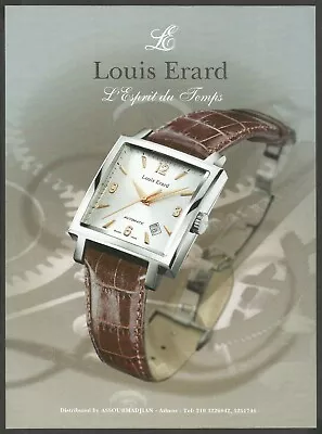 LOUIS ERARD Automatic Watch - 2005 Print Ad • £8.64