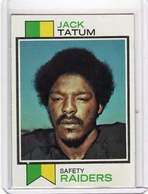 1973 Topps #288 Jack Tatum RC Trading Card FREE SHIP • $35