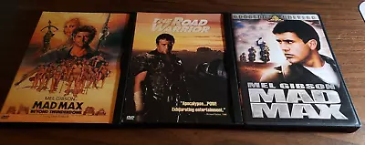 Mad Max The Road Warrior Beyond Thunderdome 3 Movies DVD • $9