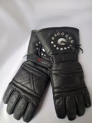 Leather Made With Kevlar Thinsulate 3M Gloves Genuine Motorcycle Biker Gear XXL • $17.99