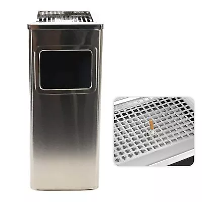 New 30L Ashtray Cigarette Bin Floor Standing Metal Large Home Garden Office Pub • £32.95