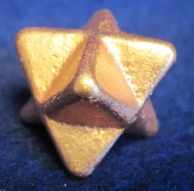 Solid Copper Crafted 8 Point Merkaba Star Crystal/stone 25mm X 35mm 73.5 Gram • $16