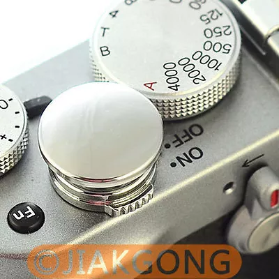 $3.61 • Buy Silver Metal Soft Release Button For Leica Contax Fujifilm X100 Size:L