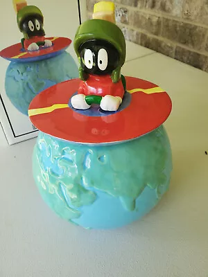 1993 Looney Tunes Marvin The Martian Cookie Jar With BOX - New • $65