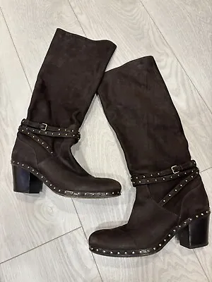 Miu Miu Boots 40 Leather With Studs US Size 9 • $250